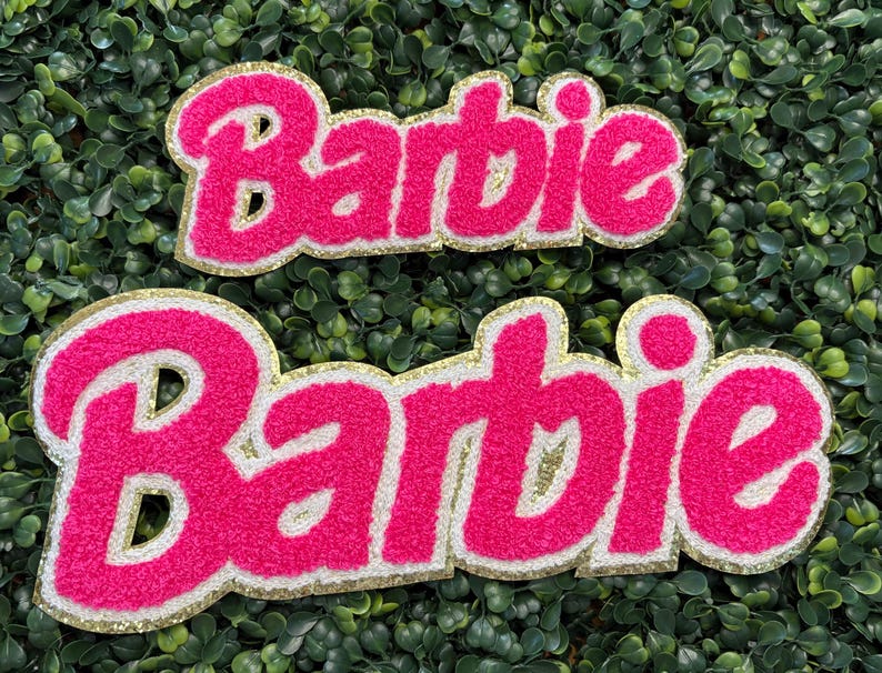 Pink Barbie Chenille Patch - Etsy