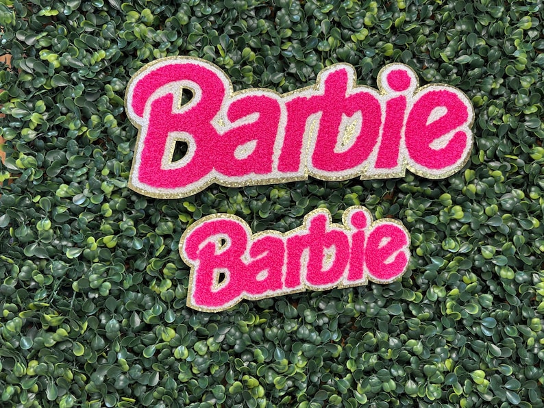 Pink Barbie Chenille Patch - Etsy