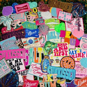 5 Mystery Summer Iron-On Patch Bundle | Chenille & Sequin | 5-Piece
