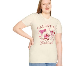 Koszulka Galentine Girls Club | Ilustracja Cocktail Hearts