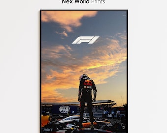 Formula One Max Verstappen Poster, Formula 1 Red Bull Wall Art (Digital Download)