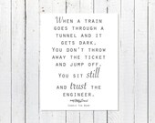 Inspirational Printable Art Printable Quotes Corrie Ten Boom Trust the Engineer Digital Download Inspiration Print Printable Wall Art
