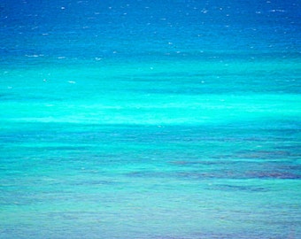 Turquoise Art Print | Blue Ocean Wall Art | Large Minimalist Art | Ocean Photography | Abstract Art | Coastal Decor | Extra Large Wall Art