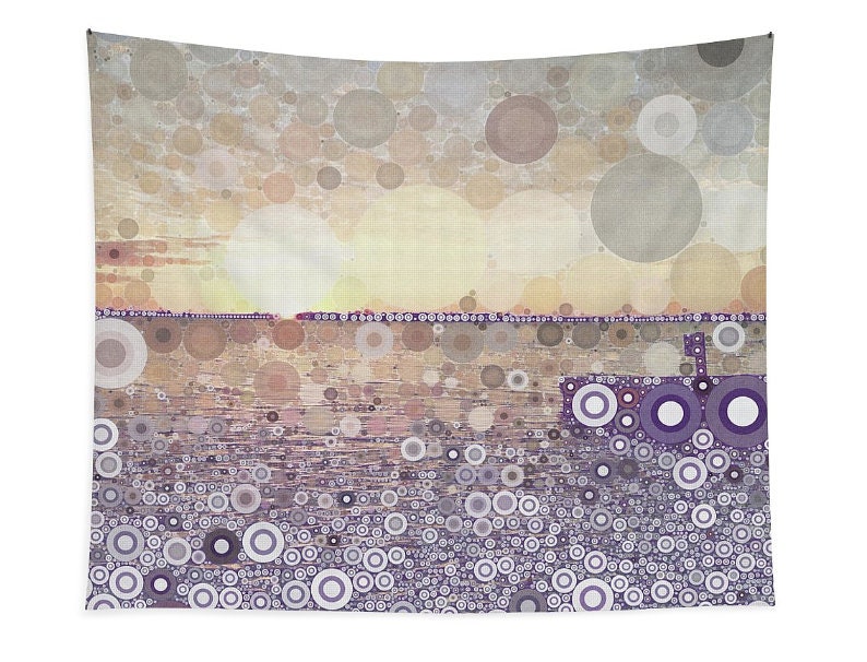 Psychedelic Tapestry, Abstract Tapestry, Trippy Tapestry, Purple and Grey Wall Decor, Tapestry Wall Hanging Boho, Bohemian Decor, Hippiecore image 1