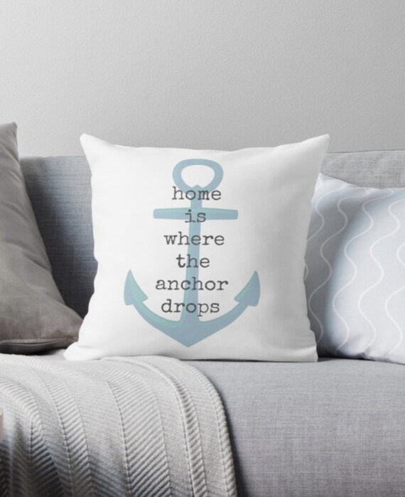 Pillows with Words Nautical Decor Nautical Pillow Throw Etsy