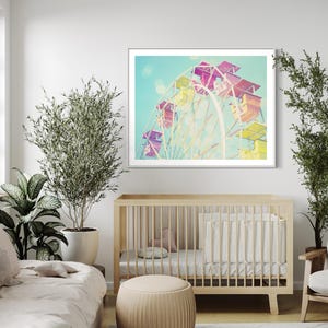 Decor Art Photography Ferris Wheel Picture Nursery Wall Art Prints Nursery Decor Prints Carnival Art Decor Print Large Wall Art