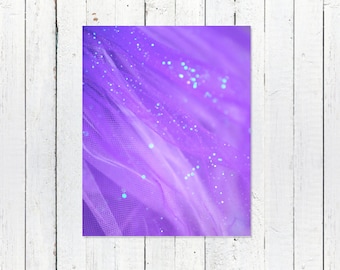 Purple Aesthetic, Pastel Purple Abstract Art Print, Purple Modern Art Print, Lavender Nursery, Glam Glitz Purple Photography Art Print