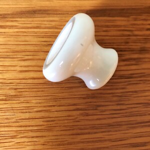 Perillas de cajón de porcelana blanca lotes de 4 con anillo | Etsy