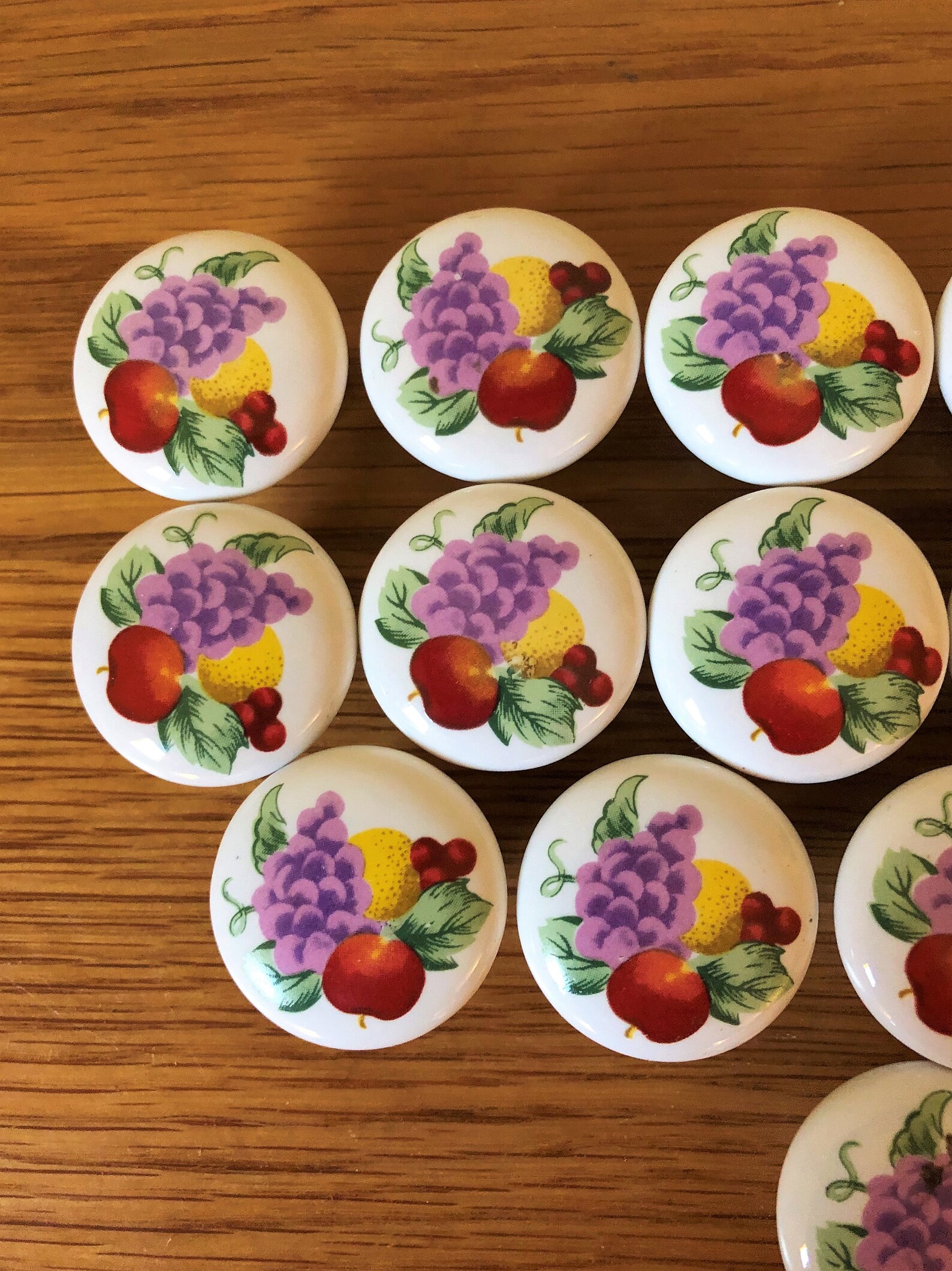 Cajón de cerámica Perillas Fruta Lotes de 6 Perillas de | Etsy