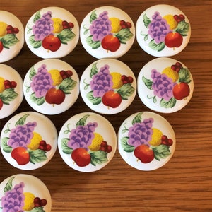 Cajón de cerámica Perillas Fruta Lotes de 6 Perillas de | Etsy