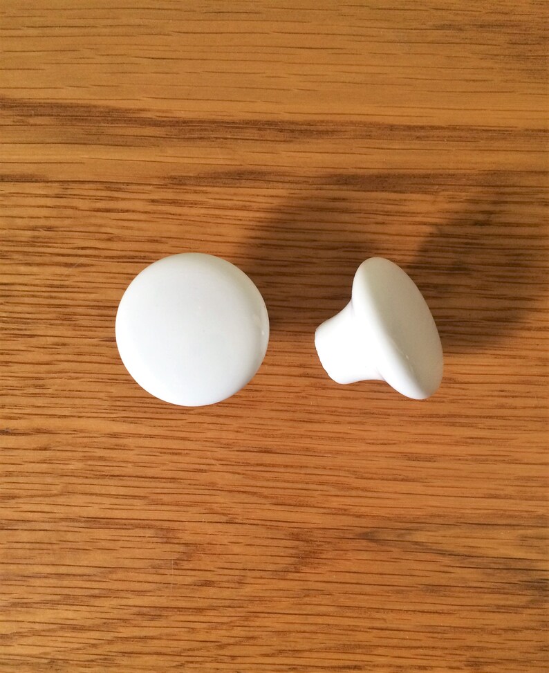 Ceramic White Drawer Knobs Lots of 6 Porcelain Dresser Knobs Etsy