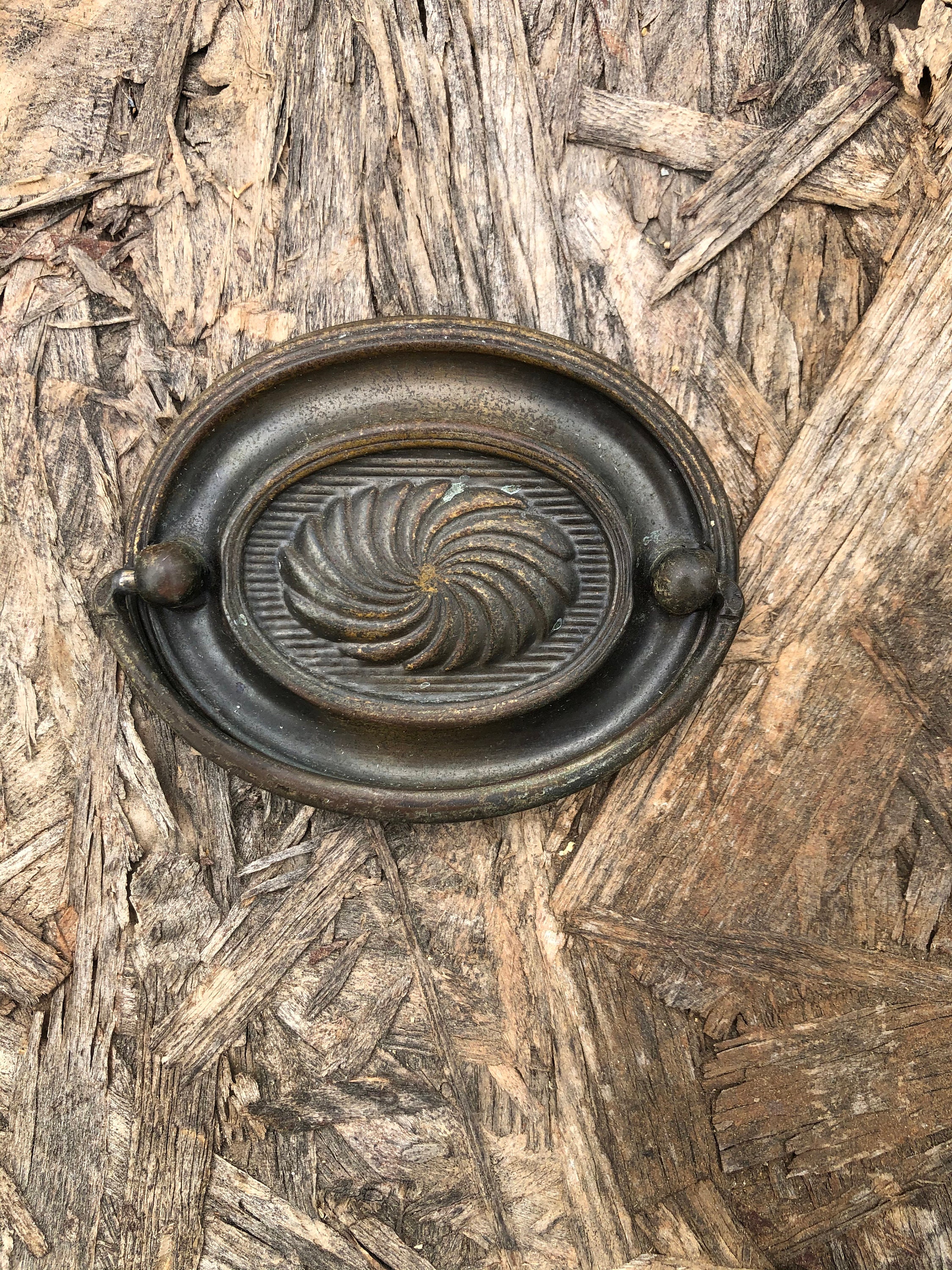 Hepplewhite Drawer Pulls Oval 3 AVAILABLE Antique Brass Color Etsy