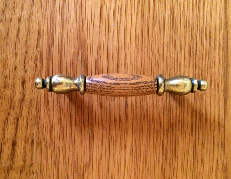 Brass Wood Drawer Pulls Lots of 8 2 SETS AVAILABLE Keeler Etsy