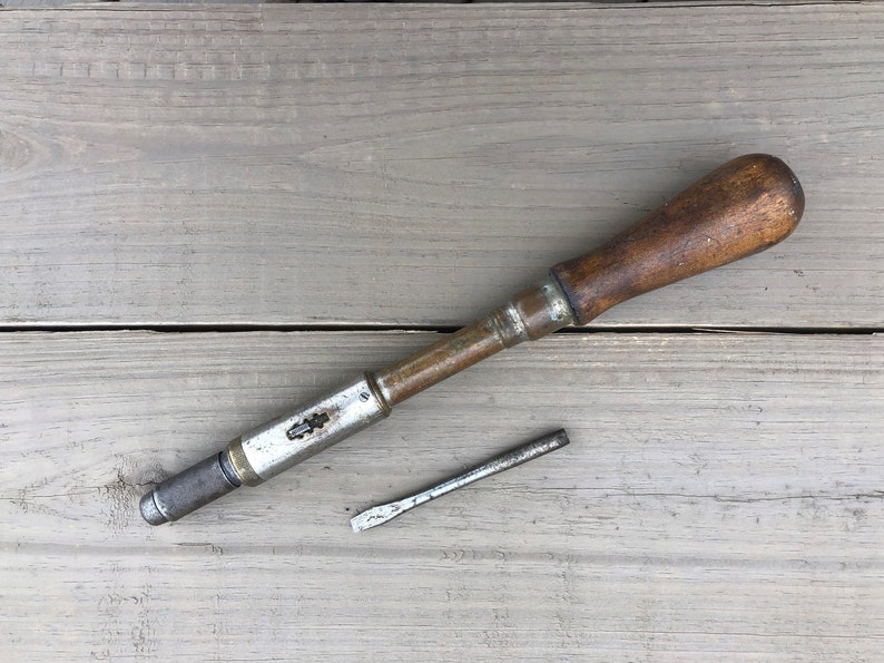 Yankee North Bros Push Drill Screwdriver No 30 With 1 Bit 6 Etsy