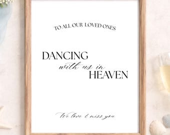 In Loving Memory Wedding Sign | Memorial Table Decor (Digital Download)
