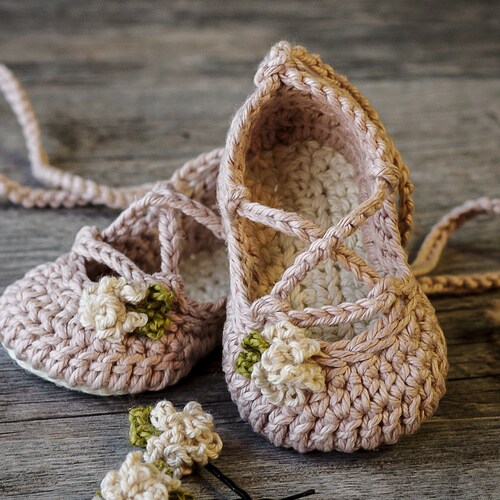 Crochet Baby Pattern Strappy Ballet Flats Baby Ballerina 3 Etsy