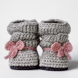 Crochet Pattern 217 Baby Slouch Boot Mia Boot Instant Download PDF Slouchy kc550 image 1