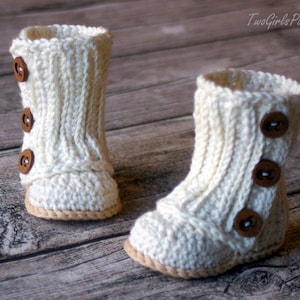 Crochet Pattern 112 Baby Wrap Boot Instant Download PDF L image 3