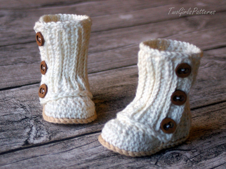 Crochet Pattern 112 Baby Wrap Boot Instant Download PDF L image 3