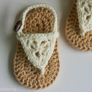 Crochet Baby Pattern Boho Sandals Crochet Pattern Baby Crochet Instant download pdf file baby sizes image 2