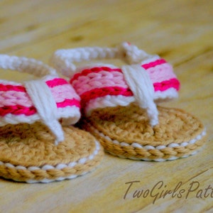CROCHET PATTERN #116 -Crochet Patterns for Sporty Flip Flop Baby Sandals - Instant Downloads PDF - Crochet sandal pattern - baby sizes L image 5