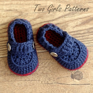 Crochet patterns Baby Boy Booties The Sailor Pattern number 203 Instant Download kc550 image 4