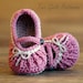 Crochet Pattern # 210 Too Cute Mary Janes with easy gathering - 2 options included - PDF - Instant Download kc550