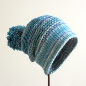 Versatile Reversible Hat Crochet Pattern - baby toddler child adult sizes included L