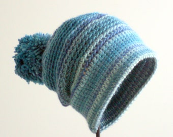 Versatile Reversible Hat Crochet Pattern - baby toddler child adult sizes included L