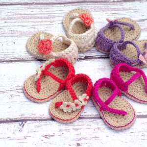 Crochet Baby Pattern Sandals Carefree Sandals Quick and fast crochet pattern Two Girls Patterns kc550 zdjęcie 3