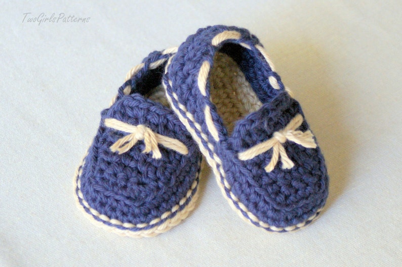Crochet Pattern Baby boy Lil' loafers super pattern pack comes with all 4 variations pattern number 120 L image 4
