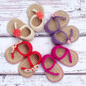 Crochet Baby Pattern Sandals Carefree Sandals number 219 Instant Download kc550 image 2