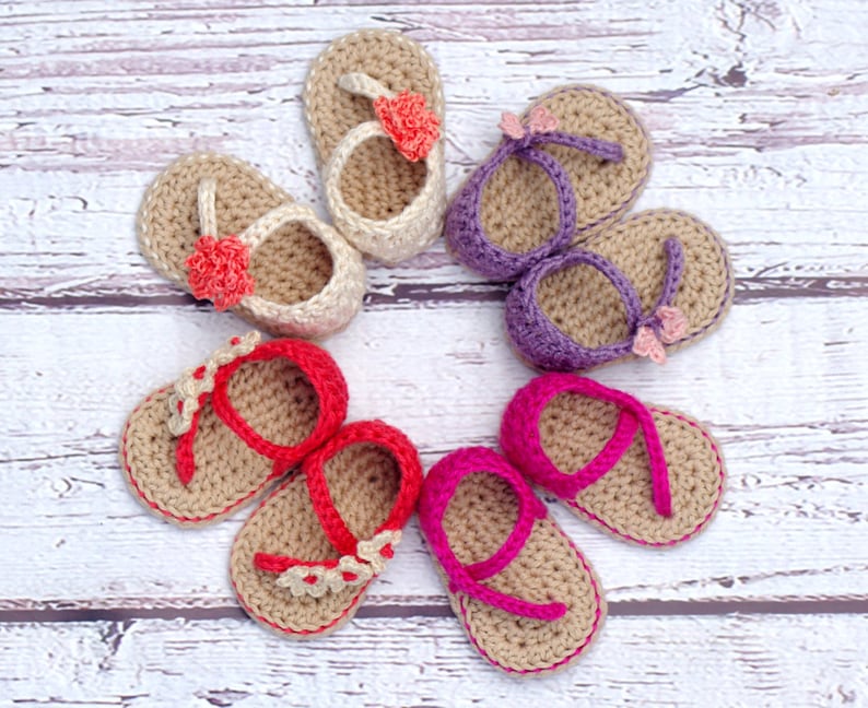 Crochet Baby Pattern Sandals Carefree Sandals Quick and fast crochet pattern Two Girls Patterns kc550 zdjęcie 2