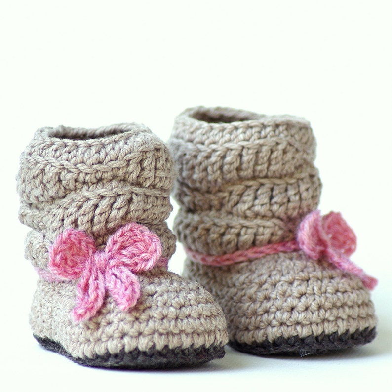 Crochet Pattern 217 Baby Slouch Boot Mia Boot Instant Download PDF Slouchy kc550 image 6