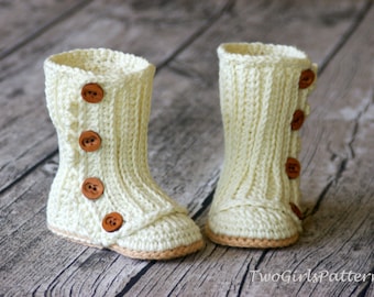 Crochet Pattern #125 Toddler Wrap Boot - Instant Download - PDF