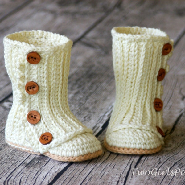 Crochet Pattern #125 Toddler Wrap Boot - Instant Download - PDF