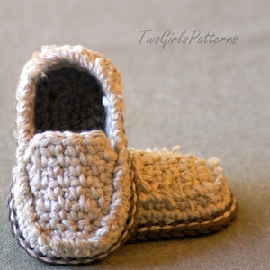 Crochet Pattern Baby boy Lil' loafers super pattern pack comes with all 4 variations pattern number 120 L image 1