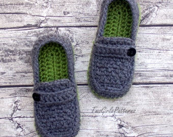 Crochet Pattern for Super Pack of Mens Loafers - Crochet Pattern 122 - Instant Download L