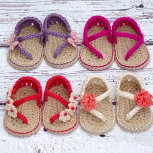 Crochet Baby Pattern Sandals Carefree Sandals number 219 Instant Download kc550 image 4