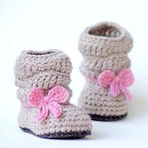 Crochet Pattern 217 Baby Slouch Boot Mia Boot Instant Download PDF Slouchy kc550 image 5