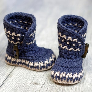 Crochet Pattern Dakota Baby Boot Boy Girl Instant Download PDF kc550 image 2