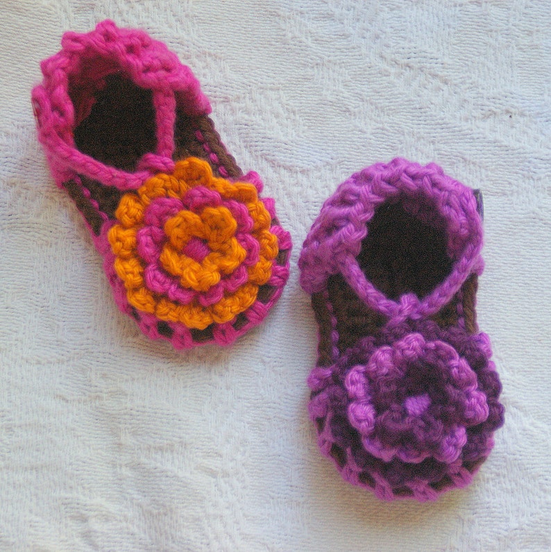 Baby Booties Crochet  Pattern  Simply Summer Sandals  afbeelding 2