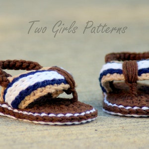 CROCHET PATTERN 116 Crochet Patterns for Sporty Flip Flop Baby Sandals Instant Downloads PDF Crochet sandal pattern baby sizes L image 1