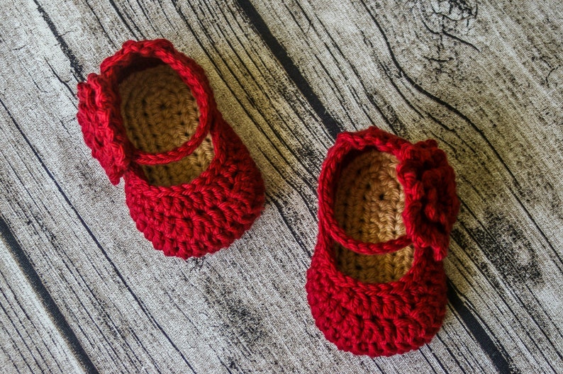 Crochet Baby Pattern Maddie Mary Janes Crochet Pattern Baby Crochet Instant download pdf file 3 baby sizes 3 strap options image 7