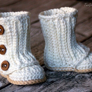 Crochet Pattern Baby Wrap Boot Boy Girl Instant Download PDF Baby Booty Pattern Shoe Pattern image 2