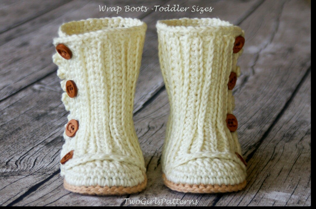 Crochet Pattern #125 Toddler Wrap Boot - Instant Download - PDF - Etsy