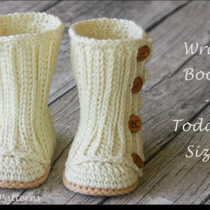 Crochet Pattern #125 Toddler Wrap Boot - Instant Download - PDF - Etsy