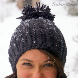 Crochet Patterns Knit Look Hat five sizes included from baby to adult pattern number 118 L image 3