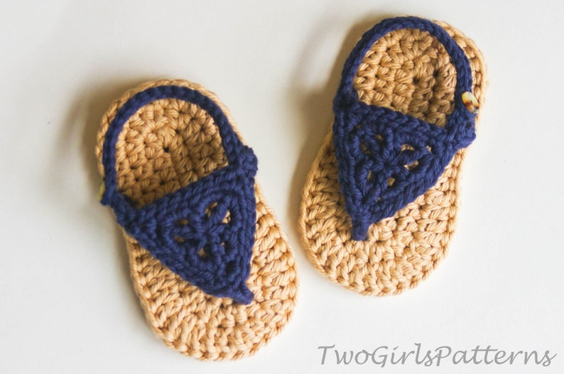 Crochet Baby Pattern Boho Sandals Crochet Pattern Baby Crochet Instant download pdf file baby sizes image 3