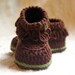 Crochet  Pattern Fringe Baby Booties  - Pattern number 207 Instant Download  kc550 
